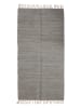 Bahne Baumwoll-Teppich in Grau - (L)140 x (B)70 cm