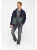 Derbe Fleece vest donkerblauw/groen