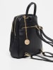 Christian Laurier Leren rugzak "Capucine" zwart - (B)23 x (H)23 x (D)6 cm