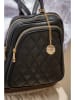 Christian Laurier Leder-Rucksack "Capucine" in Schwarz - (B)23 x (H)23 x (T)6 cm