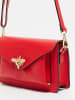 Christian Laurier Leder-Umhängetasche "Roxane" in Rot - (B)20 x (H)12 x (T)5,5 cm