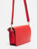 Christian Laurier Leder-Umhängetasche "Roxane" in Rot - (B)20 x (H)12 x (T)5,5 cm