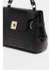 Christian Laurier Leder-Henkeltasche "Swan Croco" in Schwarz - (B)28 x (H)20 x (T)11 cm