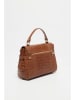 Christian Laurier Leren handtas "Swan Croco" lichtbruin - (B)28 x (H)20 x (D)11 cm