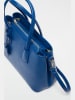Christian Laurier Leren schoudertas "Pia" blauw - (B)33 x (H)30 x (D)12 cm