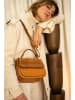 Christian Laurier Leder-Henkeltasche "Lali" in Camel - (B)23 x (H)20 x (T)11 cm