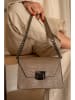 Christian Laurier Leder-Schultertasche "Lya" in Taupe - (B)22 x (H)14 x (T)10 cm