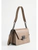 Christian Laurier Leder-Schultertasche "Lya" in Taupe - (B)22 x (H)14 x (T)10 cm