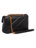 Pinko Skórzana torebka w kolorze czarnym - 27 x 19 x 11 cm