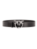 Pinko Leren riem zwart