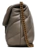 Pinko Leder-Umhängetasche in Grau - (B)27 x (H)19 x (T)11 cm