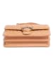 Pinko Skórzana torebka w kolorze beżowym - 27 x 16,5 x 7,5 cm