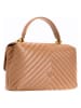 Pinko Leder-Umhängetasche in Beige - (B)26 x (H)17 x (T)8 cm