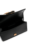 Pinko Skórzana torebka w kolorze czarnym - 13 x 8,5 x 4,5 cm