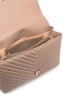 Pinko Skórzana torebka w kolorze beżowym - 25 x 18 x 8 cm