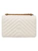 Pinko Leder-Umhängetasche in Weiß - (B)21 x (H)12 x (T)6 cm