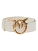 Pinko Leren riem crème
