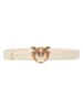 Pinko Leren riem beige