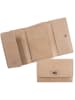 Camel Active Leder-Kartenetui in Beige - (B)14 x (H)9,5 x (T)3 cm