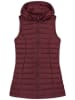 Northwood Doorgestikte bodywarmer "Norwich" bordeaux