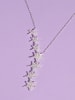Heliophilia Silber-Halskette mit Edelsteinen - (L)43 cm