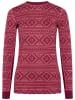 KARI TRAA Functionele longsleeve "Floke" roze/lichtroze