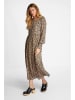 Rich & Royal Jurk beige/zwart