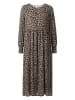 Rich & Royal Jurk beige/zwart