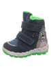 superfit Leren boots "Icebird" donkerblauw/groen