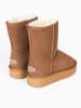 NICEBAY Leren winterboots "Medway" lichtbruin