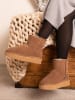 NICEBAY Leren winterboots "Gravelly" bruin