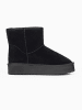 NICEBAY Leren winterboots "Gravelly" zwart