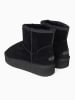 NICEBAY Leder-Winterboots "Gravelly" in Schwarz