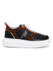 Cafe Noir Leren sneakers zwart
