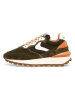 Voile Blanche Sneakers in Khaki/ Orange/ Weiß