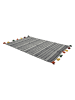 Miloo Home Baumwoll-Teppich "Corso" in Grau - (L)180 x (B)120 cm