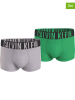 CALVIN KLEIN UNDERWEAR 2-delige set: boxershorts grijs/groen