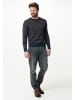 Mexx Pullover "Lucas" in Dunkelblau/ Orange