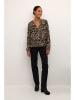 Kaffe Blouse "Ditte" bruin/zwart