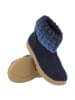 HAFLINGER Wollen pantoffels "Fidelius Yuki" blauw