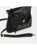 Abaco Leder-Umhängetasche "Giulia" in Schwarz - (B)23,5 x (H)16,5 x (T)3 cm