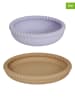 OYOY mini 2-delige set: bord en kom "Mellow" paars/beige - vanaf de geboorte