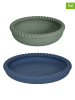 OYOY mini 2-delige set: bord en kom "Mellow" groen/blauw