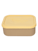 OYOY mini Lunchbox "Yummy" bruin/geel (L)19,5 x (W)14,7 cm