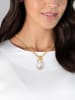 Perldesse Vergulde ketting met hanger - (L)48 cm