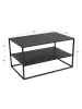 Lifa Living Couchtisch "Dijon" in Schwarz - (B)80 x (H)45 x (T)50 cm