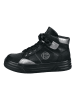 Bagatt Skórzane sneakersy w kolorze czarno-srebrnym