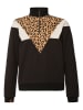 Protest Sweatshirt "Maleo" zwart/bruin/wit