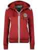 Geographical Norway Sweatjacke "Girly lady" in Rot