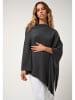 AUTHENTIC CASHMERE Kaschmir-Poncho "Carra" in Anthrazit